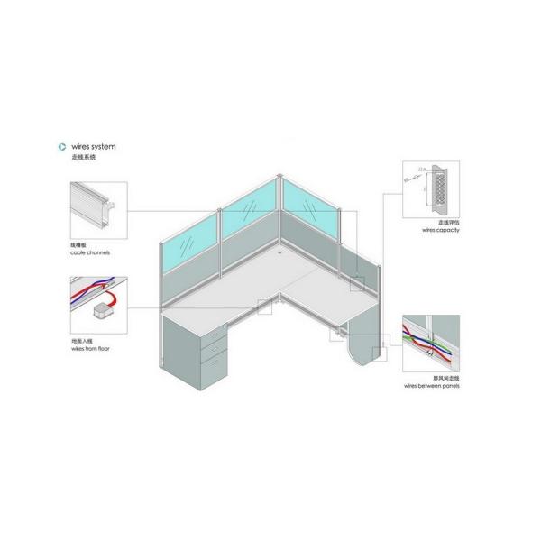 Office Furniture Workstations CD-T3-8841 High quality office partition