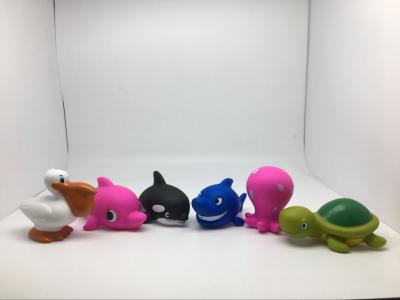 Kids Sea Animal Rubber Bath Toys Squirting Colorful Eco Friendly ATBC-PVC