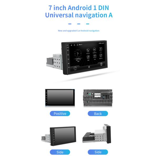 музыка дюйма WIFI BT навигации 7 GPS андроида автомобиля экрана 1080P