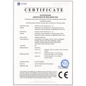 Shenzhen Yunlink Technology Co., Ltd. Certifications