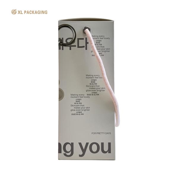 XL Packaging Printed Cosmetic Foldable Card Box Factory Supplied Custom Design Printed Folding White Card Paper essential oil Box with Hot silver for Cosmetic