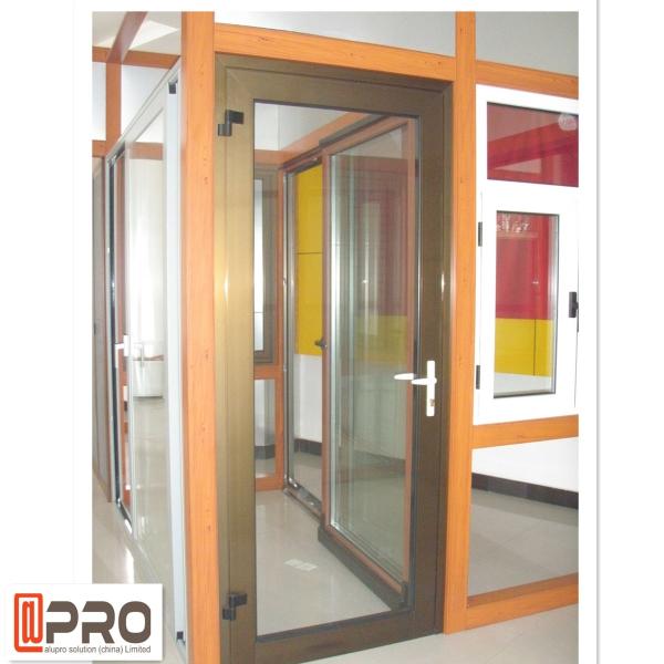 Aluminium Double Glazed French Doors , Soundproof French Hinged Doors STEEL DOOR HINGE swing door hinge DOOR CONCEAL