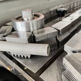 Prestressed Plastic Spiral Corrugated Pipe Equipment Plastic Spiral Winding Tube Extrusion Production Line