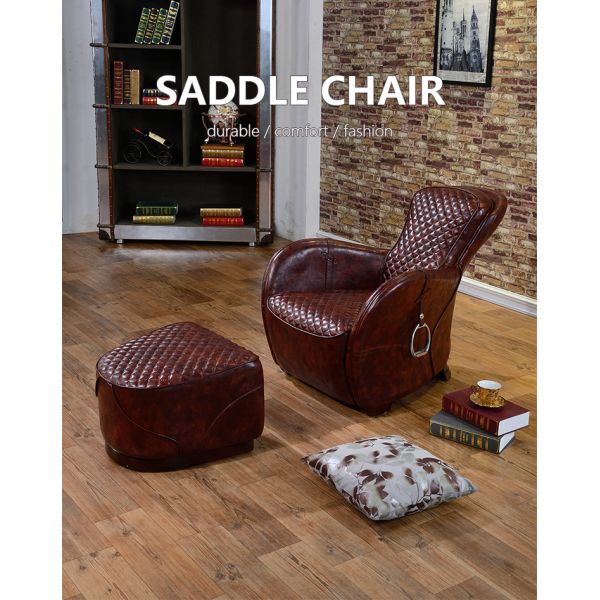 Nidea #8810 Aviator Retro Industrial Chaise Lounge Chair with Cooling Feature for Living Room Bedroom Home Furniture