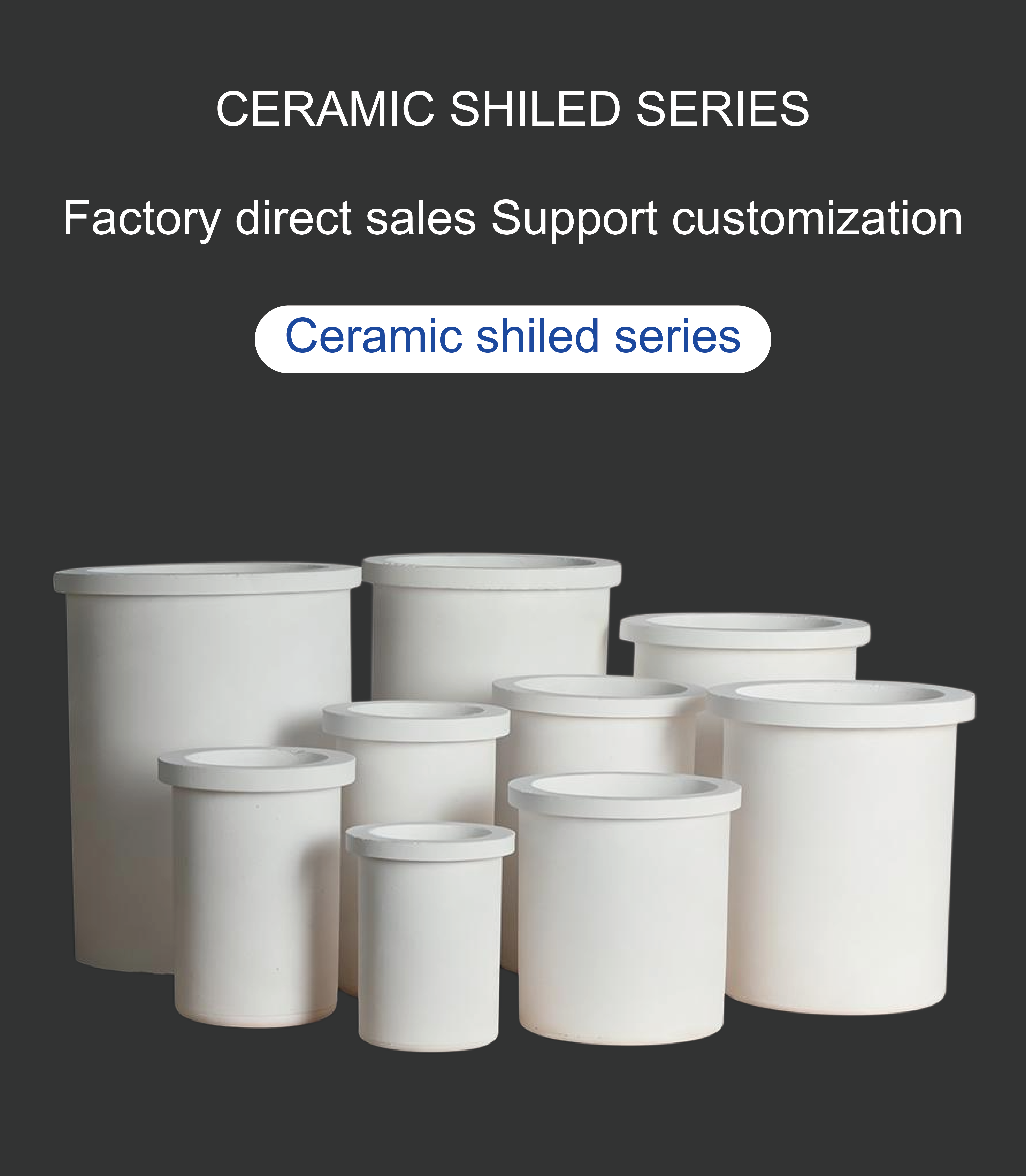 F1-F8 1kg-8kg Ceramic Shell For Melting Furnace