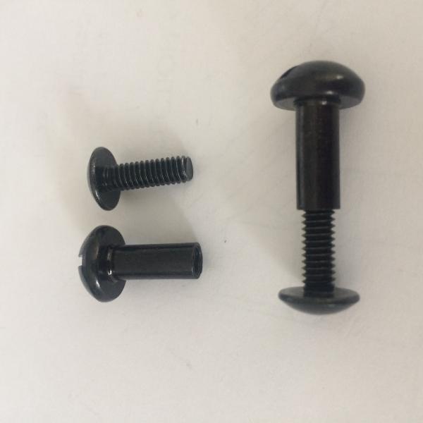 Black Zinc Plated Steel Binding Barrels and Screws