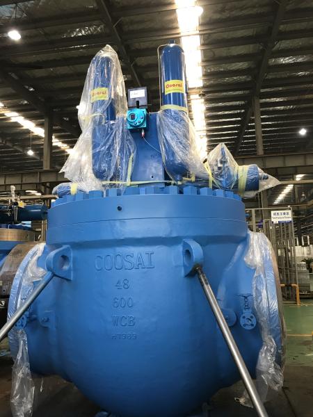 600LB 48 Inch Top Entry Valve With Gas - Liquid Linkage Actuator