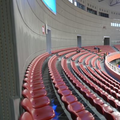 Assento plástico do estádio do VIP exterior com cor vermelha amarela verde