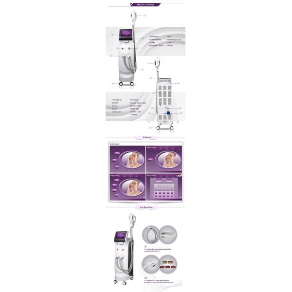 Professional Hair Removal Beauty Machine SHR / SSR 3000w For Beauty Salon