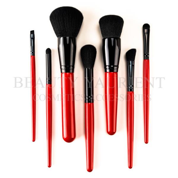 Professional 7Pcs Vegan Cruelty Luxury Makeup Brush Kit Soft Bristles Hair