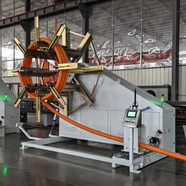 High Capacity HDPE Carbon Spiral Corrugated Cable Protection Pipe Manufacturing Line