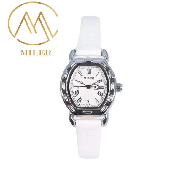 Élégance intemporelle ceinture en cuir quartz montre femme montre