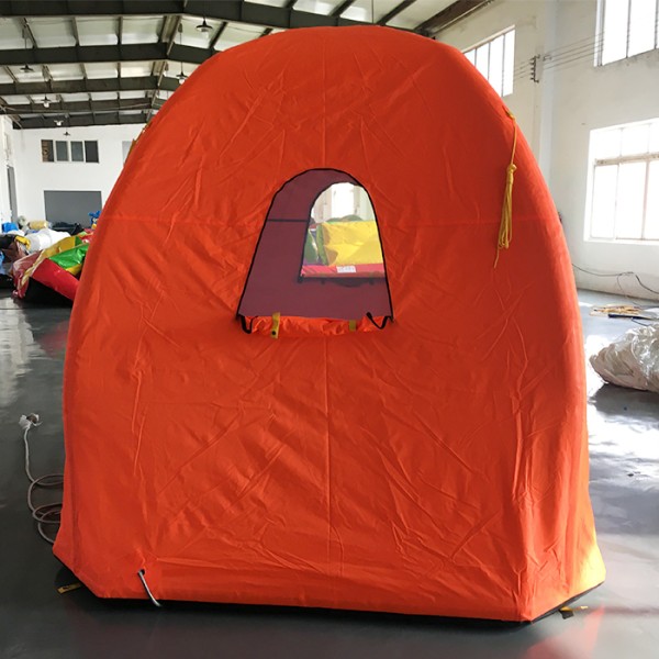 Roof Top Inflatable Tent with Skylight Four-Season Double Layer Camping Shelter PVC Material Custom Logo Custom Size