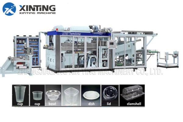Automatic HDPE Recycling Machine Plastic Thermoforming Machine for Disposable Cups Containers