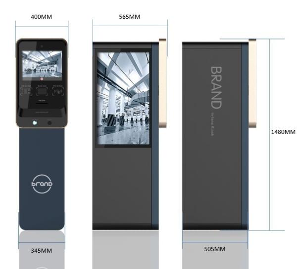 Smart Desktop 13.3-23.8 Inch Self Service Multiple Ticket Vending Machine Kiosk