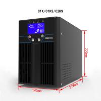 Cor em linha de alta frequência pura do preto da onda de seno 800W UPS 1KVA