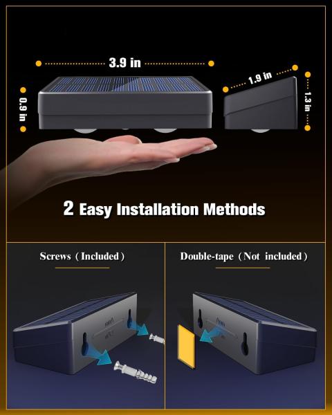 Lumières de clôture solaire décoratives IP65 Lumières LED étanches extérieures durables avec 12 couleurs RVB