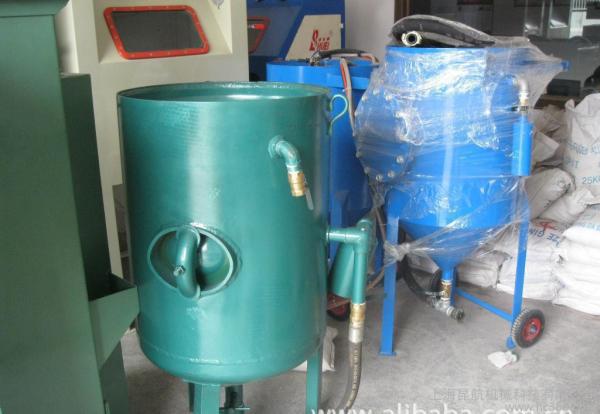 Fixed High Pressure Sand Blasting Machine , Metal Surface Blast Cleaning Equipment