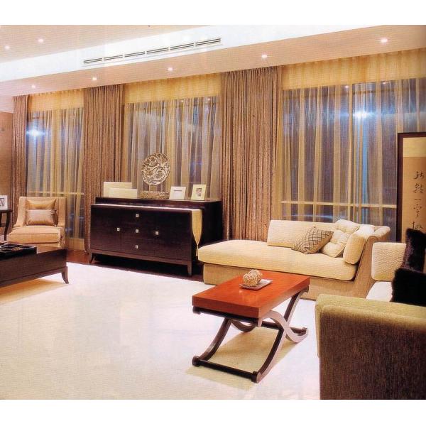 High Density Foam Luxury Leather Sofas 3+2+1 Set Ash Wood Base For Hotel Living Room