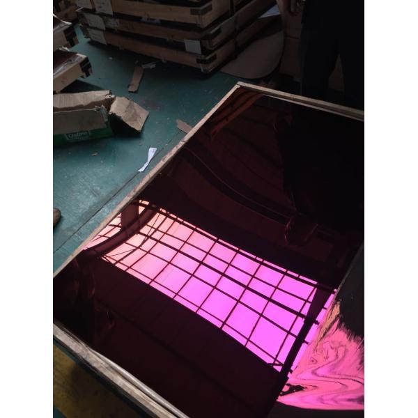 Foshan Manufacturer 304 0.6mm 1219*2438mm Titanium Mirror Stainless Steel Sheet