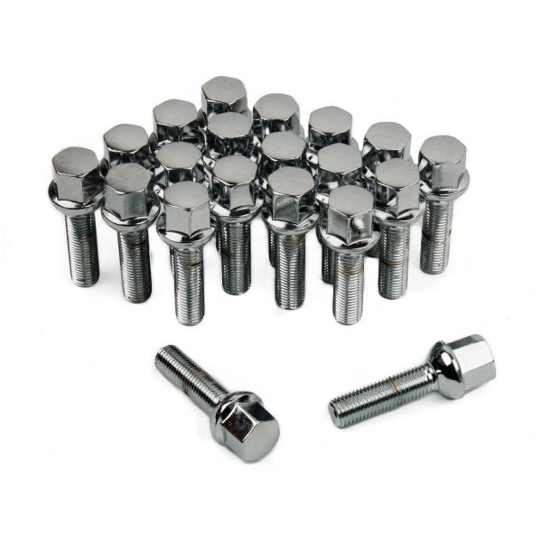 Car Tire Wheel Lug Bolts R13 Ball Seat 66 Mm Overall Length For Audi Porsche