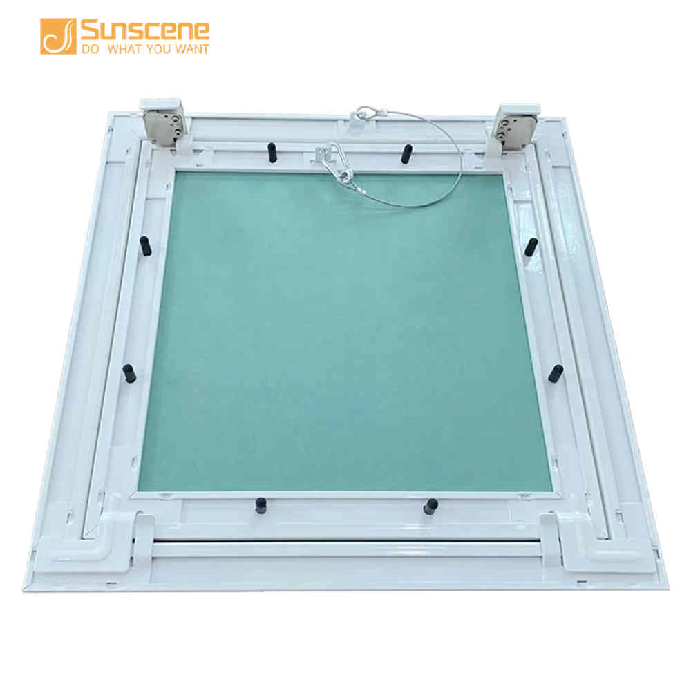 HVAC Hinged Push Lock Aluminium Gypsum Board Ceiling Access Panel Lockable for Club