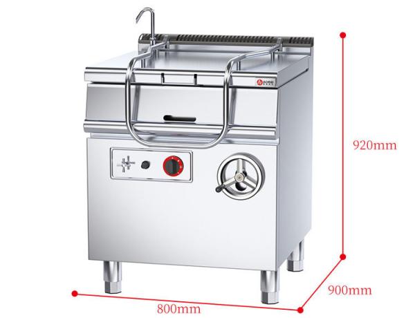 Multifunction Stainless Steel 80L Gas Cooking Machine for Commercial Restaurant/Kitchen