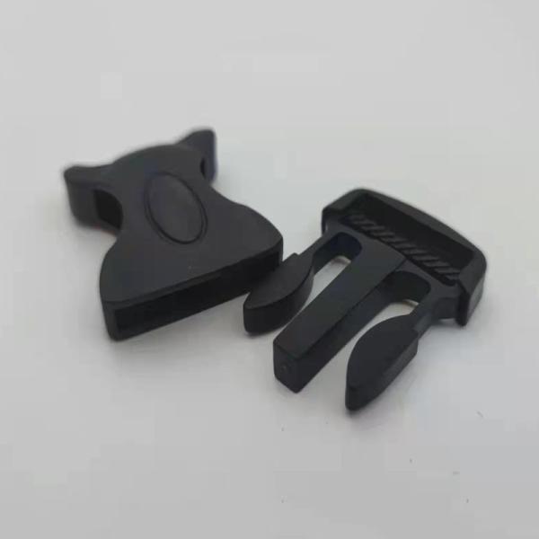 Customized Luggage 38mm Side Release Buckle Nylon Webbing Plastic Black Buckle