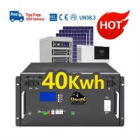 200ah Baterias de lítio BMS para sistema de energia solar células prismáticas recarregáveis 51.2V