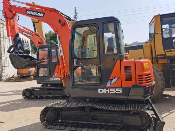 Korea Used Mini Excavator Doosan DH55 5ton Hydraulic Crawler Excavator for Sale
