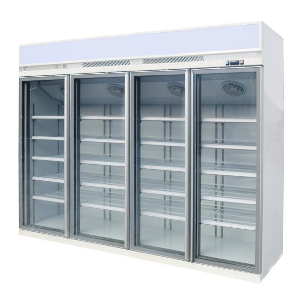 R290 Glass Door Beer Refrigerator With 5PCS Adjustable Wire Shelves