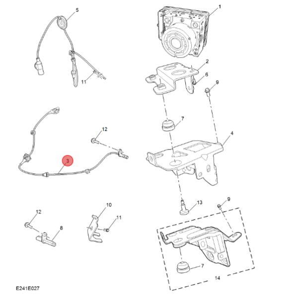 Peças para automóveis Automóveis ABS traseiro Sensor de velocidade das rodas Arnês de arame para I6/EI6 OEM NO 10136734