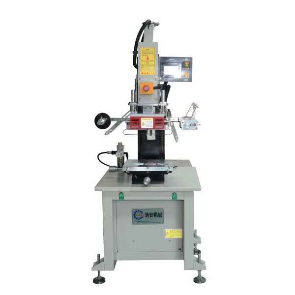 AC220V 50HZ Semi Automatic Hot Stamping Machine With Hydraulic Pneumatic Drive