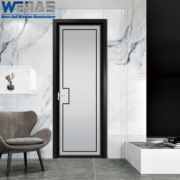 Modern Style Double Glass Aluminium Interior Casement Door Living Room Swing Door
