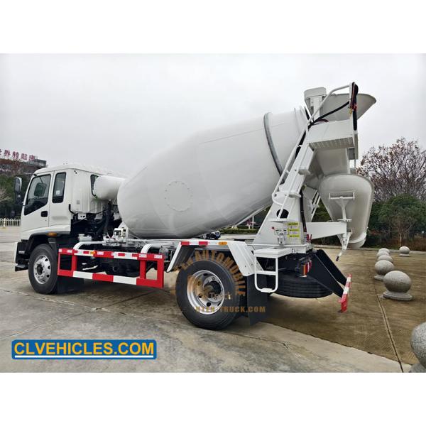 ISUZU FTR 205hp 6Cbms Mixer Truck Variable Capacity On Site Drum Mixing Concrete