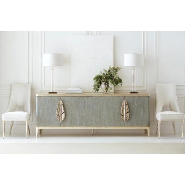 Modern Media Console Buffet Mirrored Living Room Sideboard TV Stand