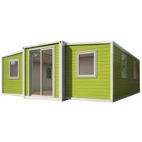 Casa de contenedores de aluminio con ventanas expandibles con cocina y baño