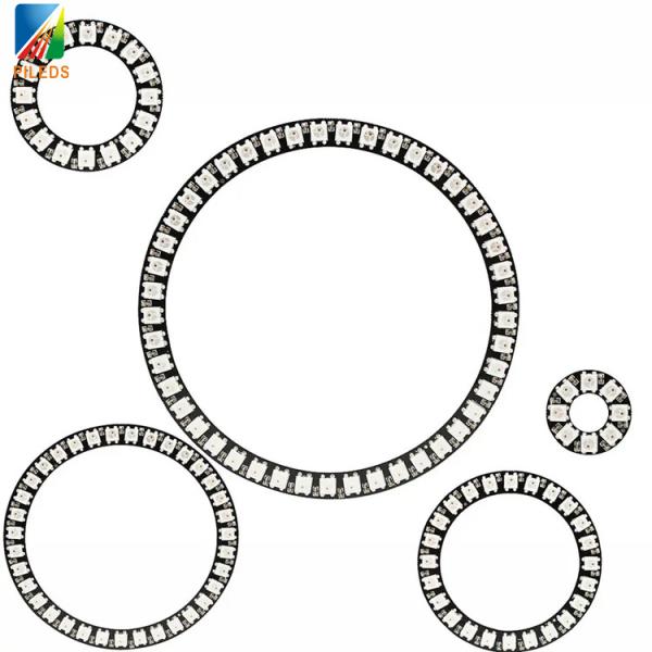 DC5V WS2812 LED пиксельное кольцо адресуемое RGB полный цвет 1000cd/M2 Яркость