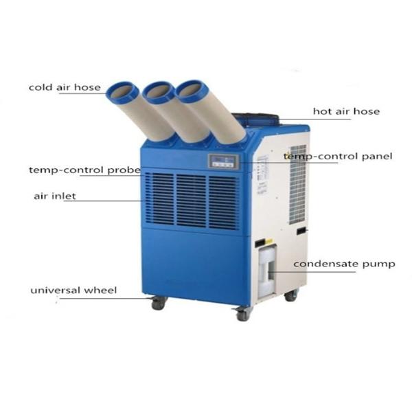 22000BTU Portable Spot Coolers Temporary Commercial AC Units With CE Certification
