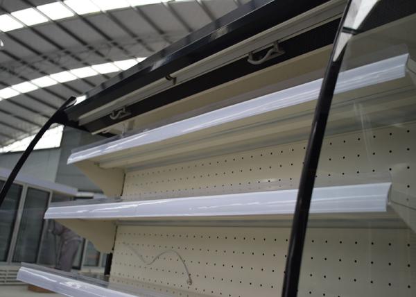 A garra semi vertical N do ar livre vai refrigerador da exposição de aço inoxidável