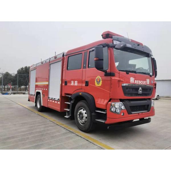 PM80/SG80 Emergency Fire Trucks Water 5800L Foam 2000L 2+4 Persons HOWO Electric Fire Engine