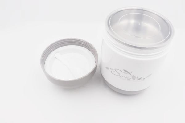 1L Hot sale double lid vacuum food box with spoon stainless steel insulated food jar