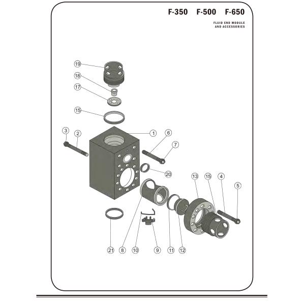 Emsco F500 Drilling Mud Pump Fluid End Parts Made in China