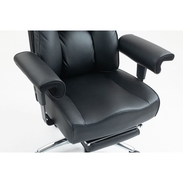 Class4 80mm Gas Lift Heavy Duty Office Chair Adjustable Arms 350mm Chrome Metal Base