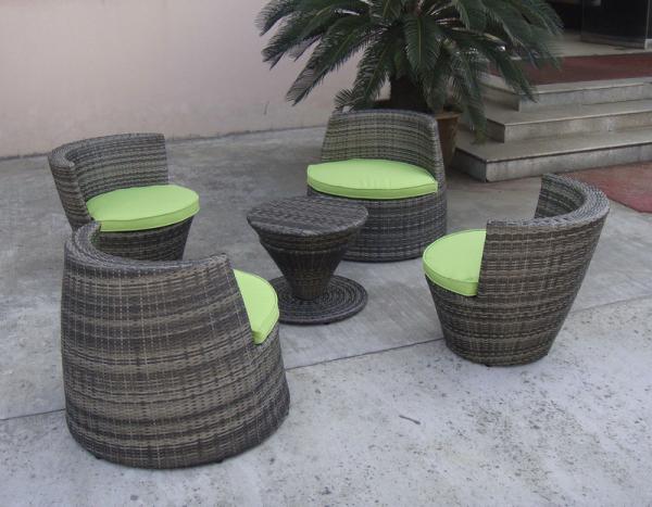 All Weather PE Rattan Obelisk Chair For Office / Patio Leisure