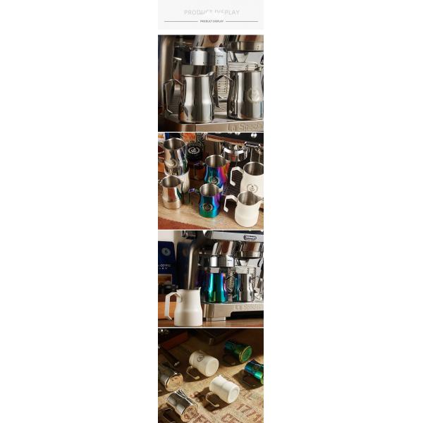350ml/500ml Stainless Steel Milk Jug Stocked Pitcher for Espresso Coffee and Foam Milk