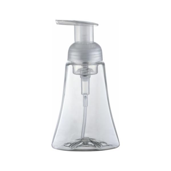 Garda 350ml Plum Square Fota de plástico PE com 28/410 desinfetante de mãos Loção de bomba