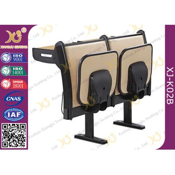 Oval Steel Tube Folding School Desk And Chair , Classroom Desks And Chairs