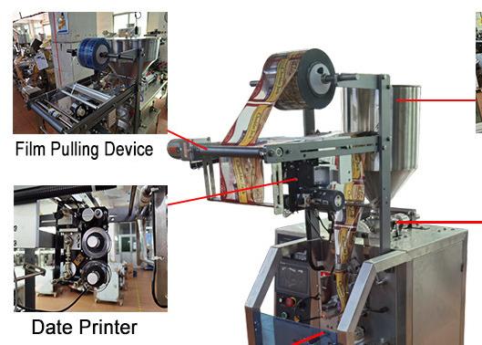 30ml Chemical Liquid Packer Machine 0.05%F.S Oil Sachet Packing