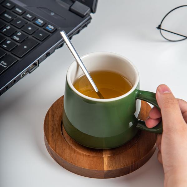 Керамический европейский стиль винтажный чайный стакан и тарелка набор британский синий фарфоровый кружка